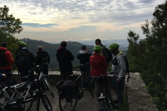 Sintra & Cascais e-bike Guided Tour - Palacio Nacional de Sintra: the Town Palace chimneys and quick orientation